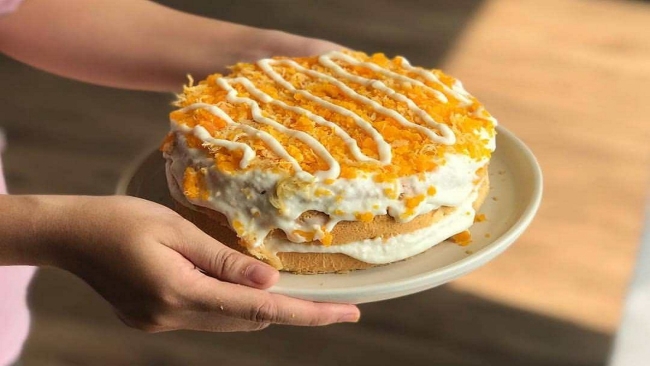 Cách làm bánh bông lan trứng muối