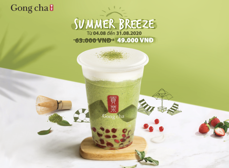 Gong Cha có Summer Breeze - Đá xay mát lạnh, hè lo gì? - Gong Cha Vietnam
