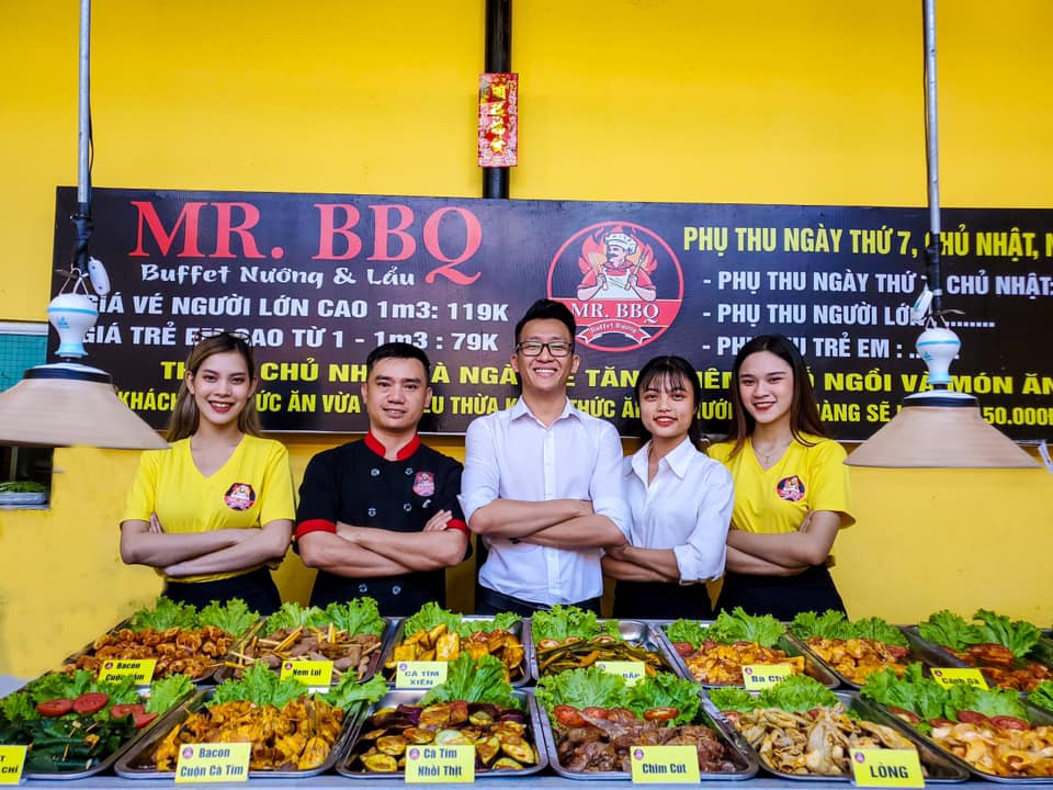 Buffet Nướng & Lẩu 119k Mr BBQ Hội An - BBQ đồng giá 119k với không gian thoáng mát