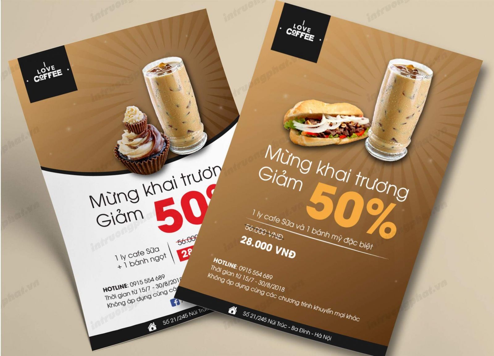 Mẫu thiết kế tờ rơi cafe độc đáo - In Việt Long | Cafe, Đà nẵng, Thiết kế tờ  rơi